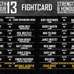 Strength & Honour 13 Fightcard